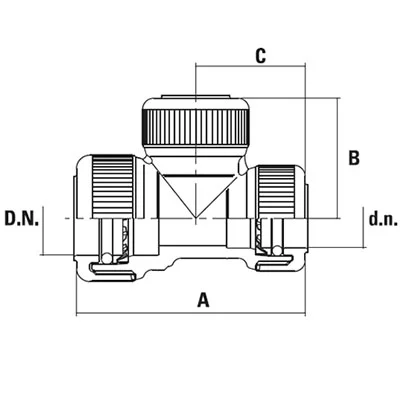Złączka polibutylenowa schemat