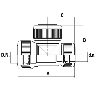 Złączka polibutylenowa schemat