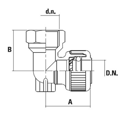podejście krótkie na wkręt do szyny schemat