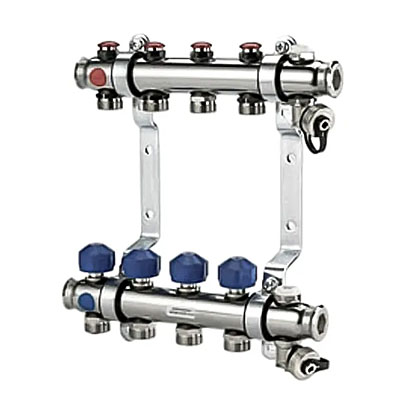 rozdzielacz do ogrzewania podłogowego ręczne sterowanie