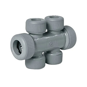 rozdzielacz podwójny dwuportowy mufowy