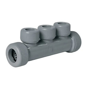 rozdzielacz pojedynczy trzyportowy mufowy