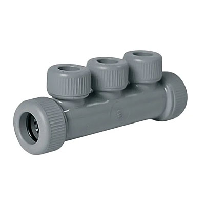 rozdzielacz mufowy pojedynczy trzyportowy