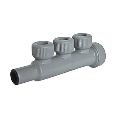 rozdzielacz nyplowy pojedynczy trzyportowy