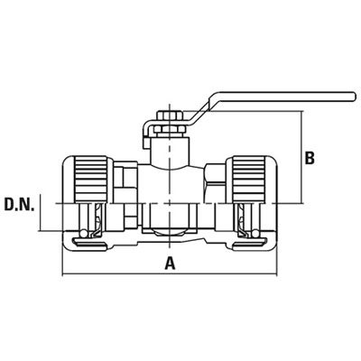 zawór kulowy schemat