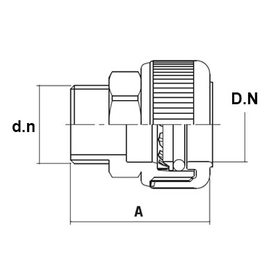 złączka gz mosiężna schemat