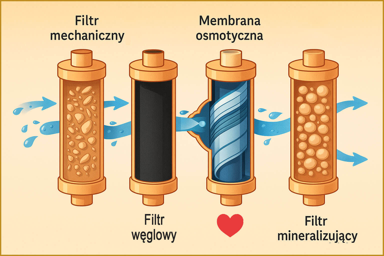 Schemat filtracji Hydropure
