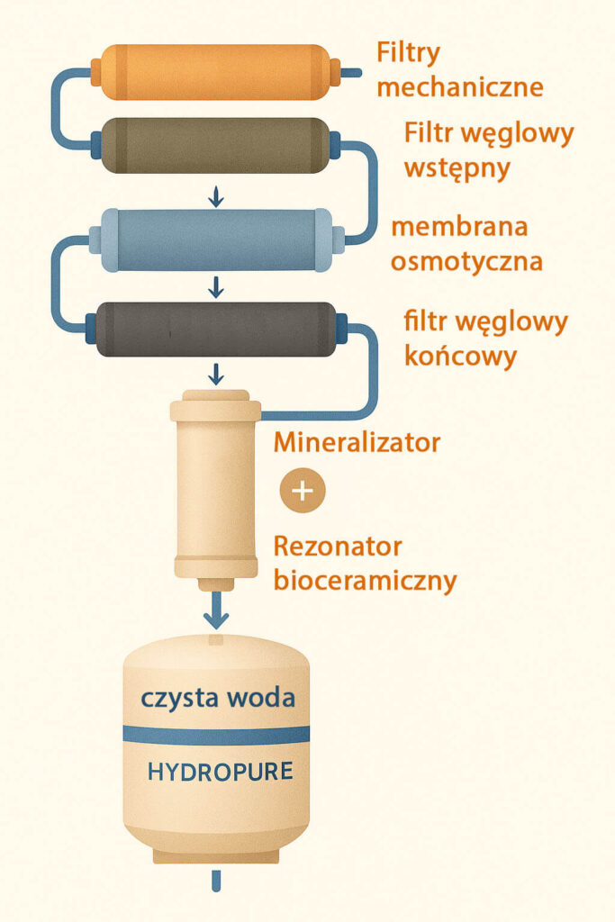 7 stopni filtracji wody hydropure royal 100 turbo