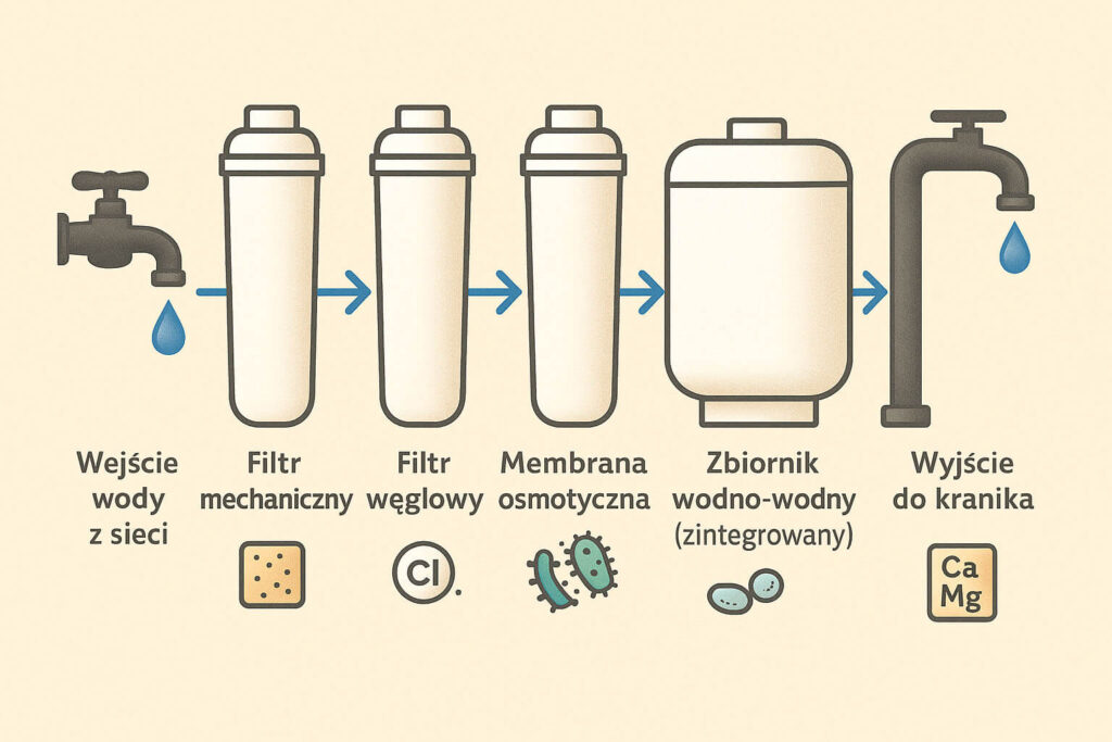 schemat filtracji aquaphor morion filtr wody