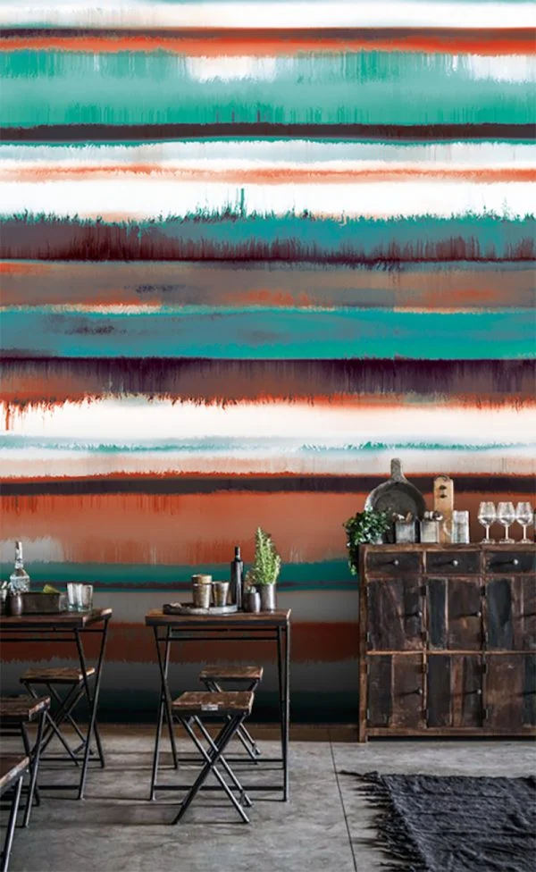 tapety-kolekcji-orexis-02-pasy-zielono-pomaranczowe