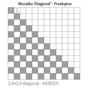 Grazia Brera Mosaico Diagonal MATT 31,5x31,5