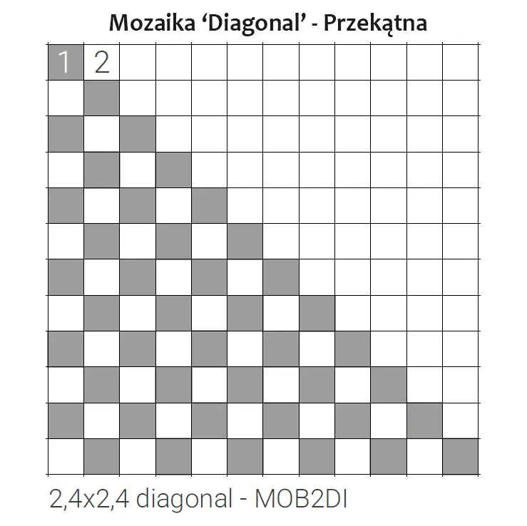Grazia Brera Mosaico Diagonal MATT 31,5x31,5