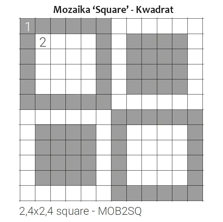 Grazia Brera Mosaico Square MATT 31,5x31,5
