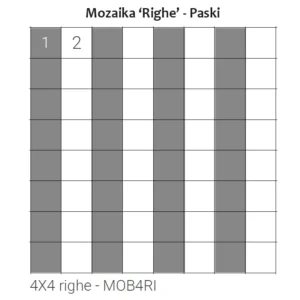 Grazia Brera Mosaico Righe MATT 33,7x33,7