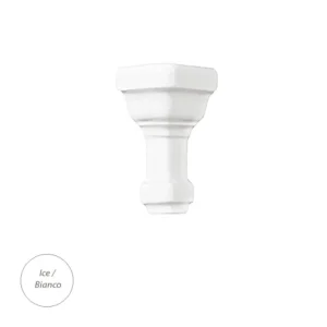 Grazia Essenze Narożnik Capitello Bianco CRAQUELE 7,5x3