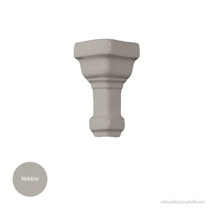 Grazia Essenze Narożnik Capitello Nebbia GLOSSY 7,5x3