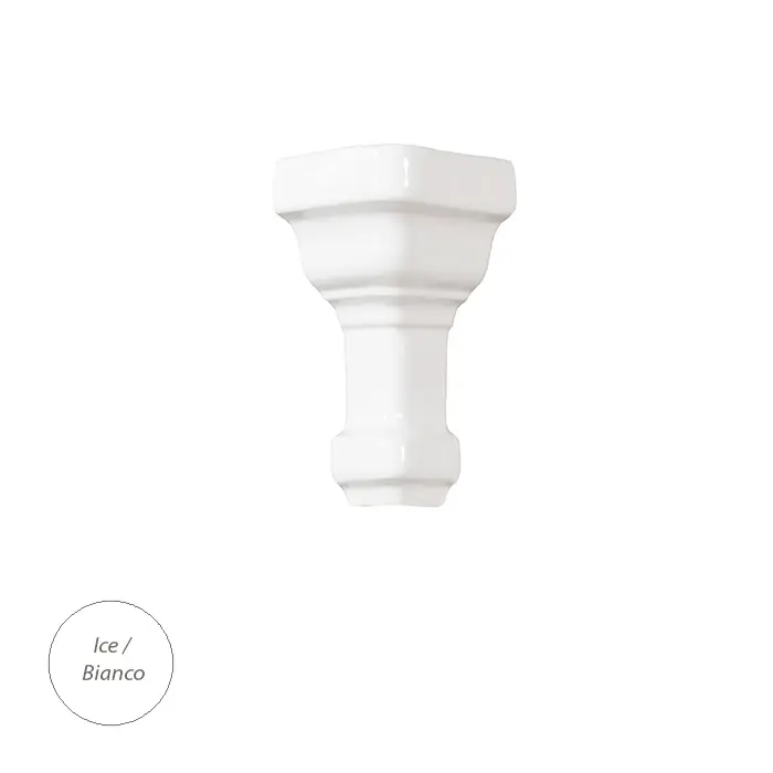 Grazia Essenze Narożnik Capitello Bianco GLOSSY 7,5x3