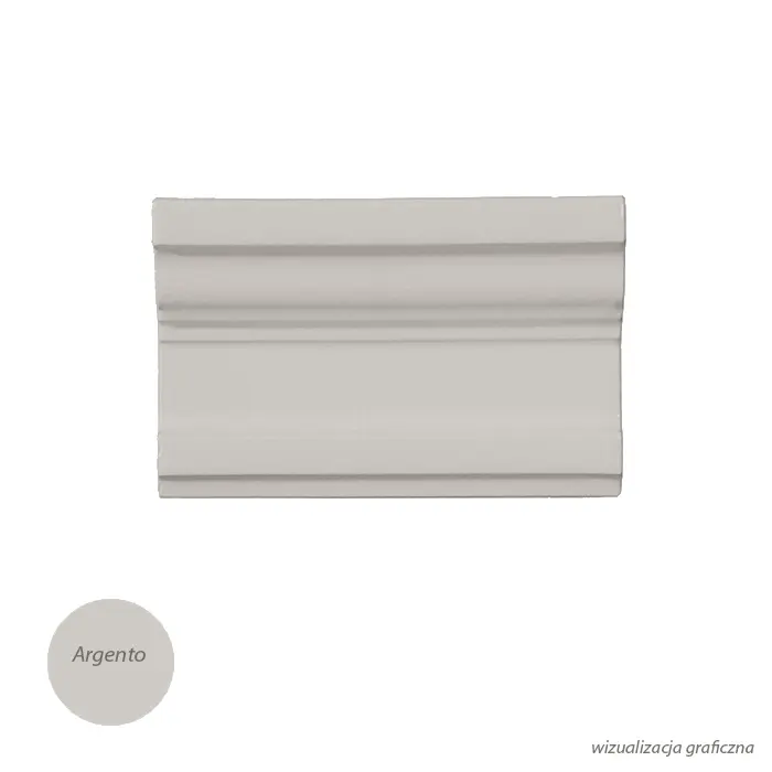 Grazia Essenze Listwa Capitello Argento CRAQUELE 7,5x13